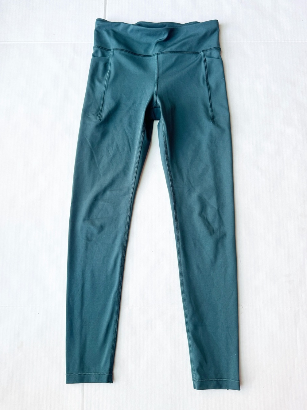 Athleta Girl Stash Your Treasures Tight Leggings in Oceanic Teal Size L 12Y - Picture 2 of 13